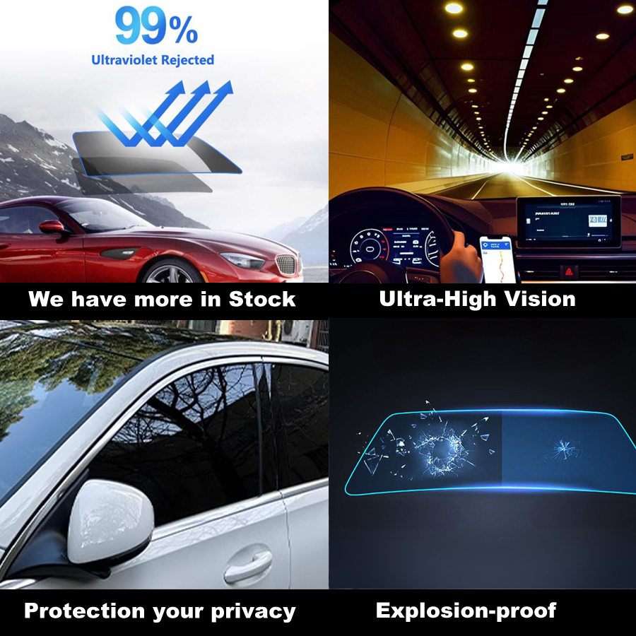 Remove in Seconds Window Tint Film for Car 6.5mil