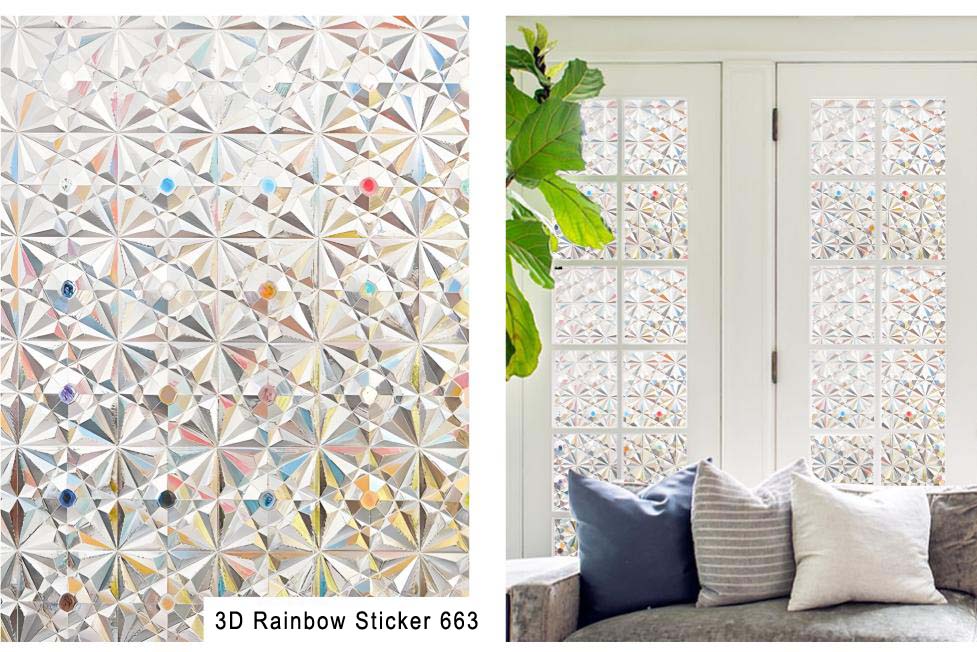 Blackout Static Cling window film 3D663 Blackout Static Cling window film 3D663