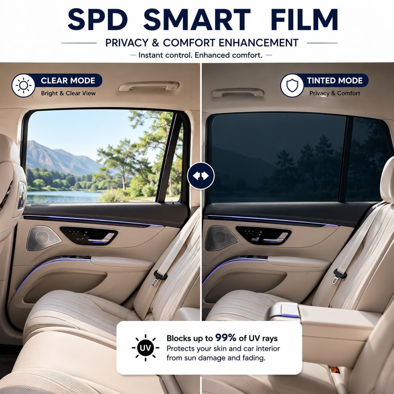 SPD Smart Film For Car VLT 60%