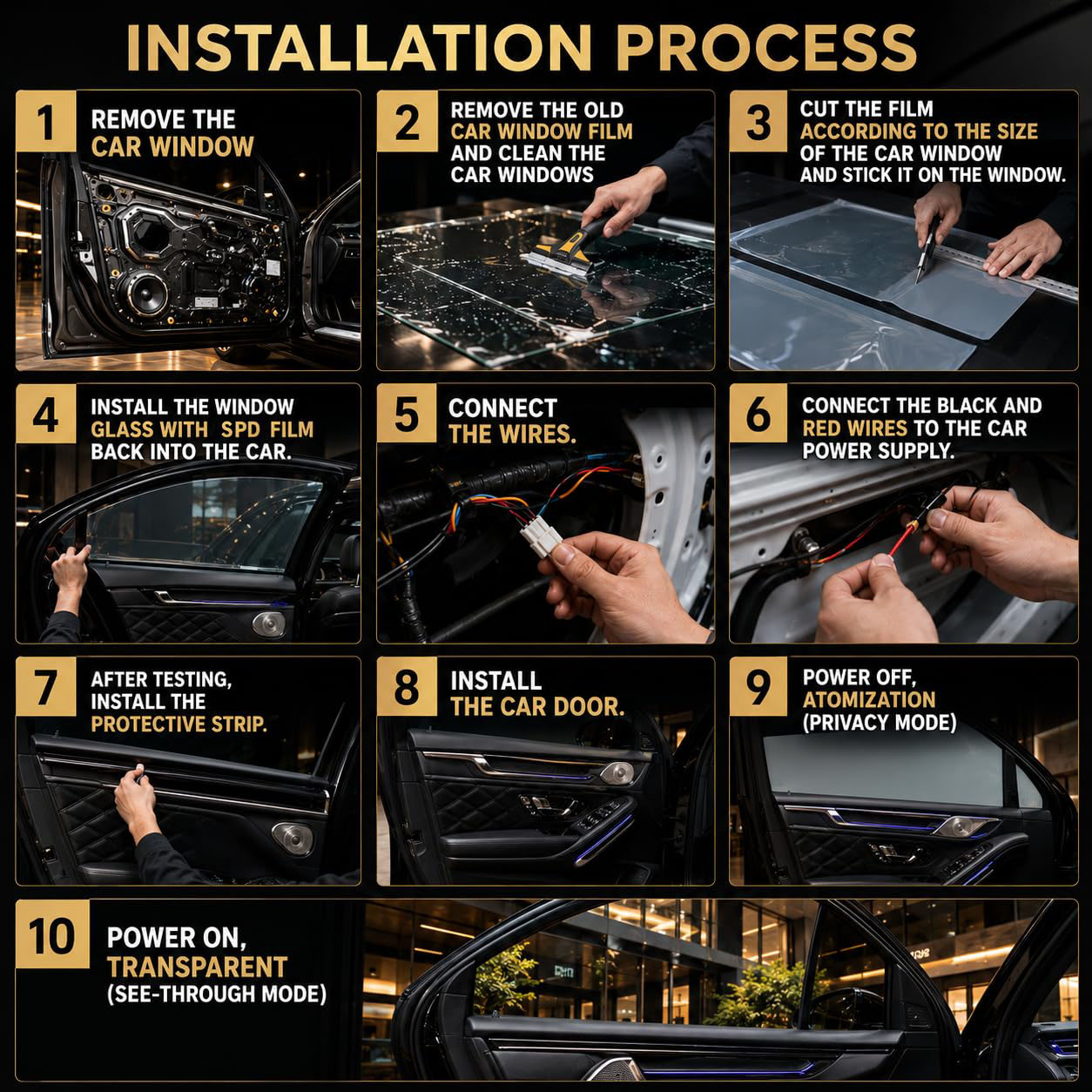 SPD Smart Film For Car VLT 60%