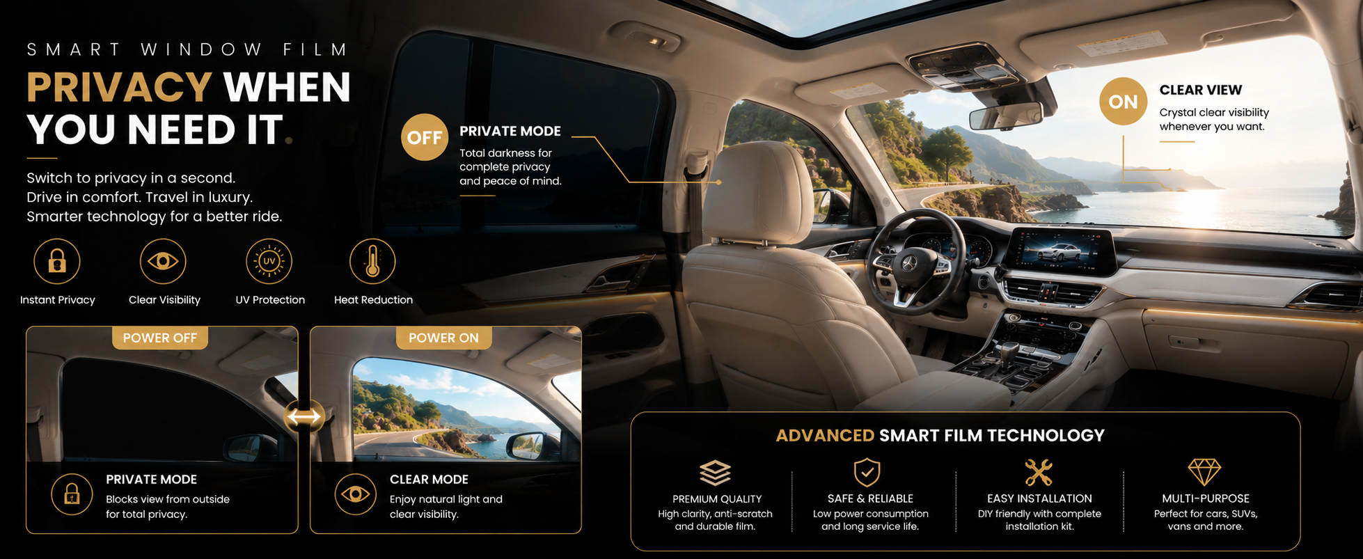 SPD Smart Film For Car SPD Smart Film For Car